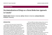 Decriminalization is Harm Reduction Criminalization is Violence