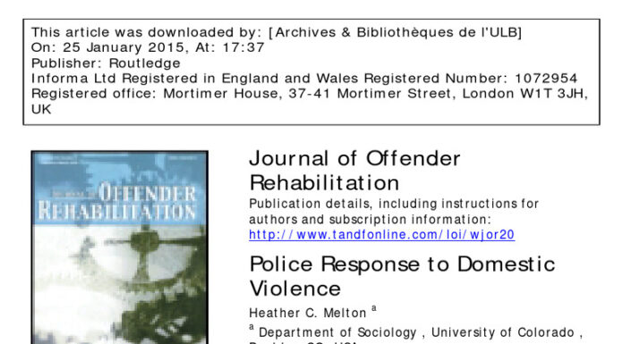 The Disproportionate Impact of Police Officer Domestic Violence on Communities