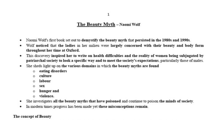 Beauty Myth vs. Beauty Panopticon: Naomi Wolf and Foucauldian Feminist Thought
