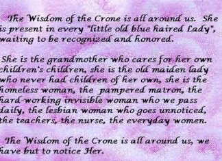 The Crone Whose Wisdom We Ignore
