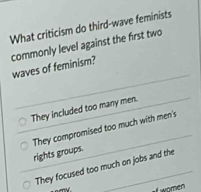 The Three Waves of Feminism and Their Exclusionary Failures