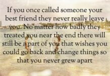The Best Friend Who Tells You to Leave Him