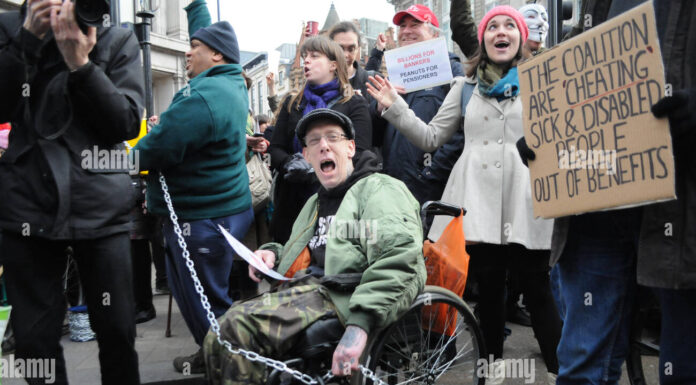 The Protestor in a Wheelchair Blocking Traffic